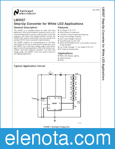 National Semiconductor LM3557 datasheet