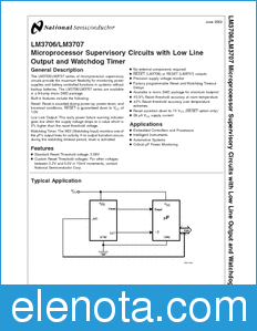National Semiconductor LM3706 datasheet