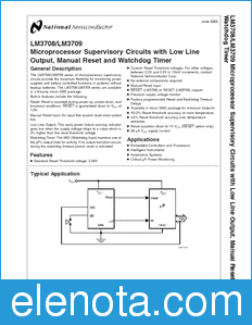 National Semiconductor LM3708 datasheet