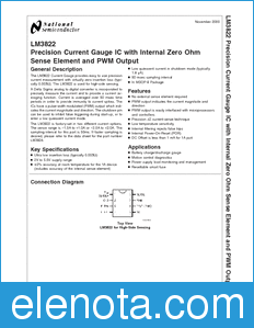 National Semiconductor LM3822 datasheet