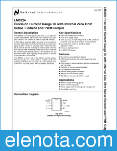 National Semiconductor LM3824 datasheet