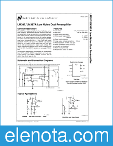 National Semiconductor LM387 datasheet