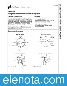 National Semiconductor LM4250 datasheet