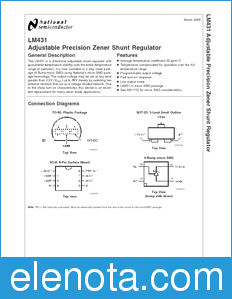National Semiconductor LM431 datasheet