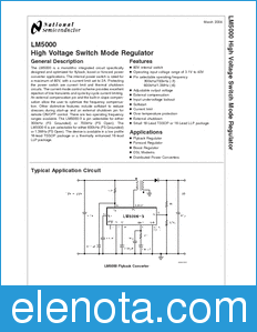 National Semiconductor LM5000 datasheet