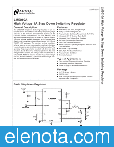 National Semiconductor LM5010A datasheet