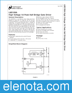 National Semiconductor LM5109A datasheet
