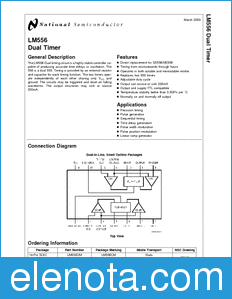 National Semiconductor LM556 datasheet