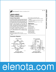 National Semiconductor LM565 datasheet