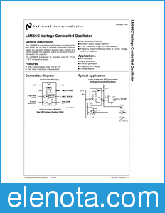 National Semiconductor LM566C datasheet