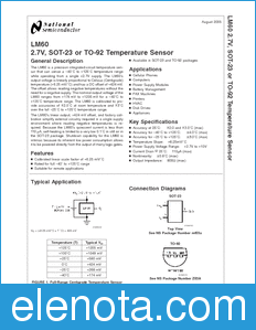National Semiconductor LM60 datasheet