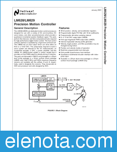 National Semiconductor LM628 datasheet