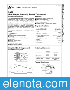 National Semiconductor LM66 datasheet