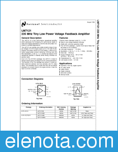 National Semiconductor LM7121 datasheet