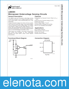 National Semiconductor LM8364 datasheet