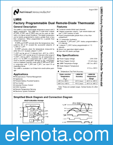 National Semiconductor LM88 datasheet
