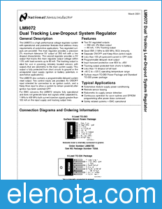 National Semiconductor LM9072 datasheet