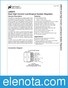 National Semiconductor LM9073 datasheet