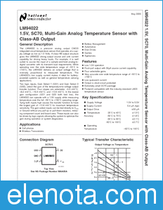 National Semiconductor LM94022 datasheet