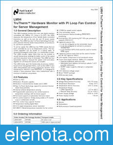 National Semiconductor LM94 datasheet