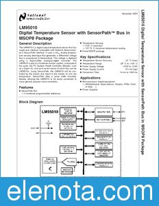 National Semiconductor LM95010 datasheet