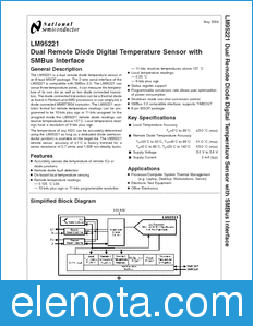 National Semiconductor LM95221 datasheet