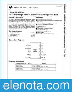 National Semiconductor LM9810 datasheet