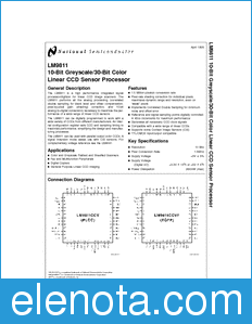 National Semiconductor LM9811 datasheet