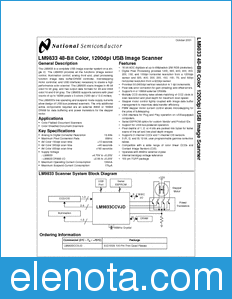 National Semiconductor LM9833 datasheet