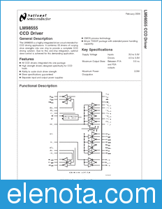 National Semiconductor LM98555 datasheet