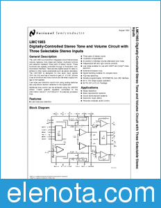 National Semiconductor LMC1983 datasheet