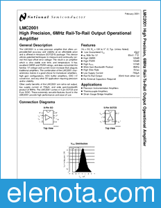 National Semiconductor LMC2001 datasheet