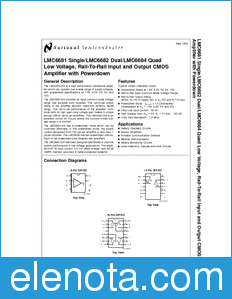 National Semiconductor LMC6681 datasheet