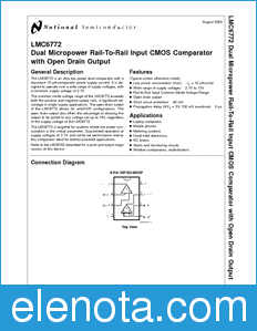 National Semiconductor LMC6772 datasheet