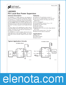 National Semiconductor LMC6953 datasheet