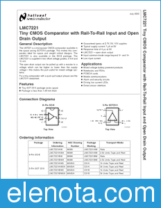 National Semiconductor LMC7221 datasheet