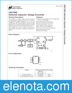 National Semiconductor LMC7660 datasheet