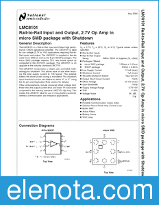 National Semiconductor LMC8101 datasheet