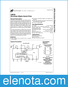 National Semiconductor LMF90 datasheet