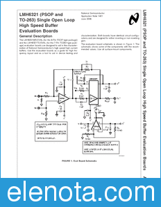 National Semiconductor LMH6321 datasheet