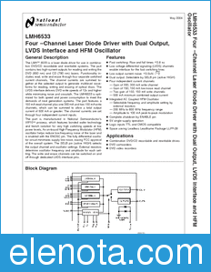 National Semiconductor LMH6533 datasheet