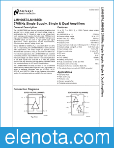National Semiconductor LMH6657 datasheet