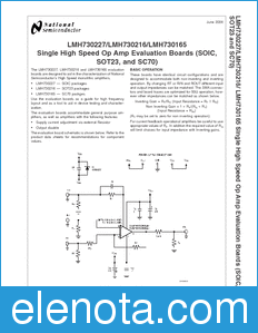 National Semiconductor LMH730165-MISC datasheet