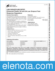 National Semiconductor LMS1585AEP datasheet