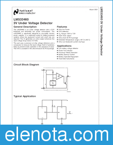 National Semiconductor LMS33460 datasheet