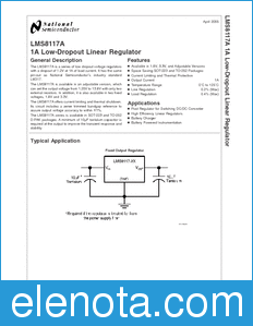 National Semiconductor LMS8117A datasheet
