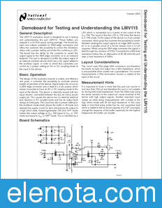 National Semiconductor LMV115-MISC datasheet