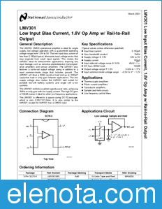 National Semiconductor LMV301 datasheet