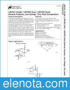 National Semiconductor LMV331 datasheet