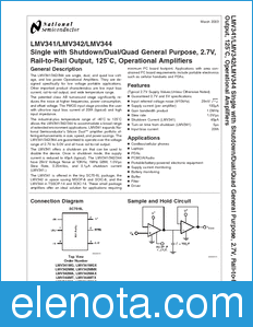 National Semiconductor LMV341 datasheet